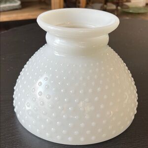 Vintage White Milk Glass Hobnail Globe Shade Top Dome Replacement